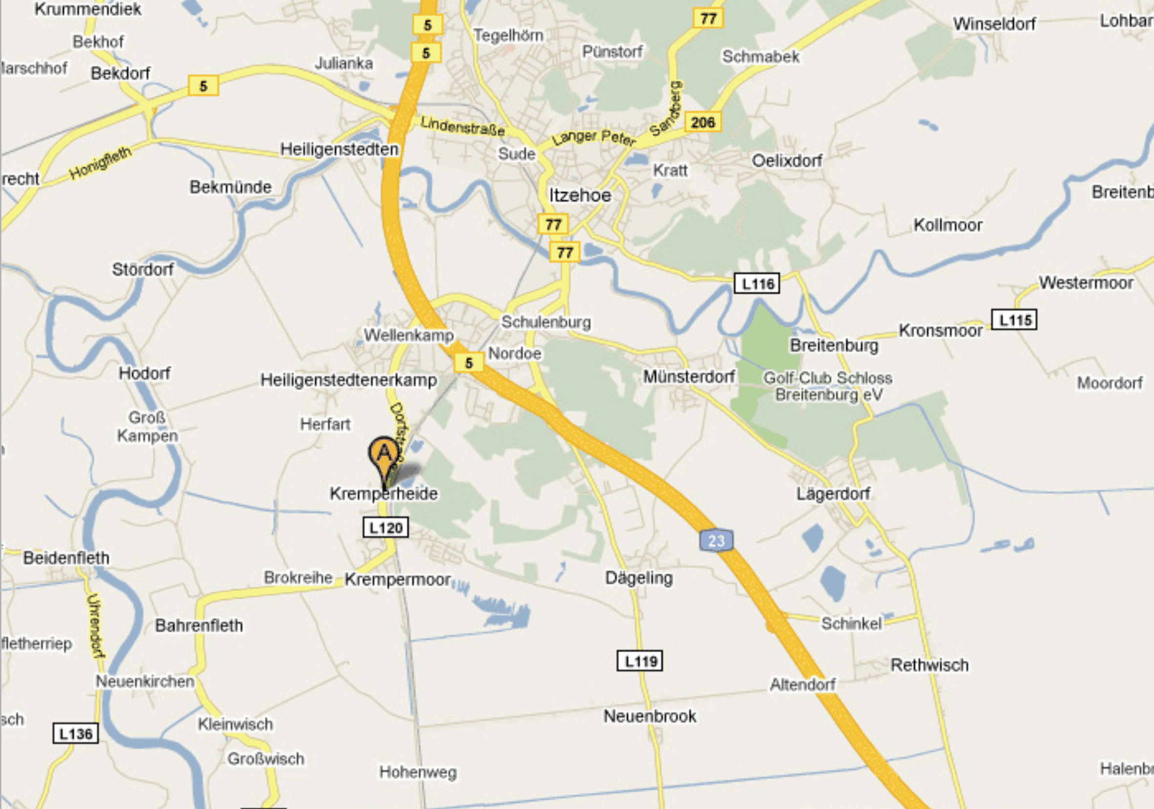 Karte-Kremperheide-Google